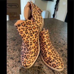 Leopard Print Booties